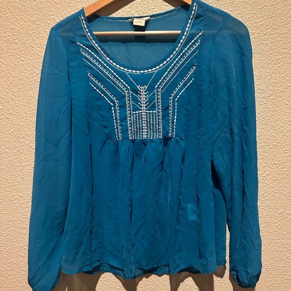Ariat Tops - NWOT Ariat Agua Blue Molly Blouse Size S